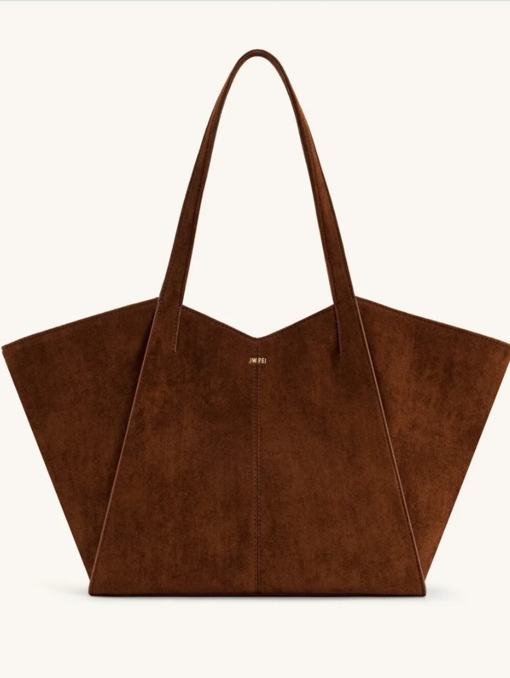 JW PEI Large Capacity Rust Color Faux-Suede Tote NWOT